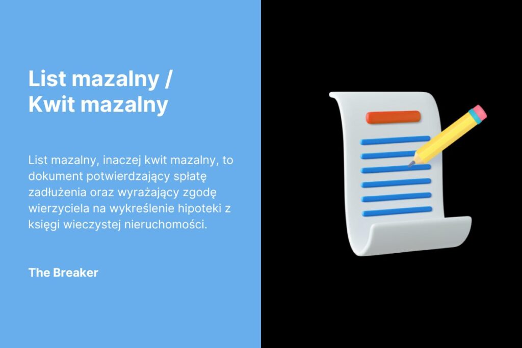 List mazalny / kwit mazalny. Dokument, dzięki któremu uwolnisz się od wierzyciela 3 kwit mazalny